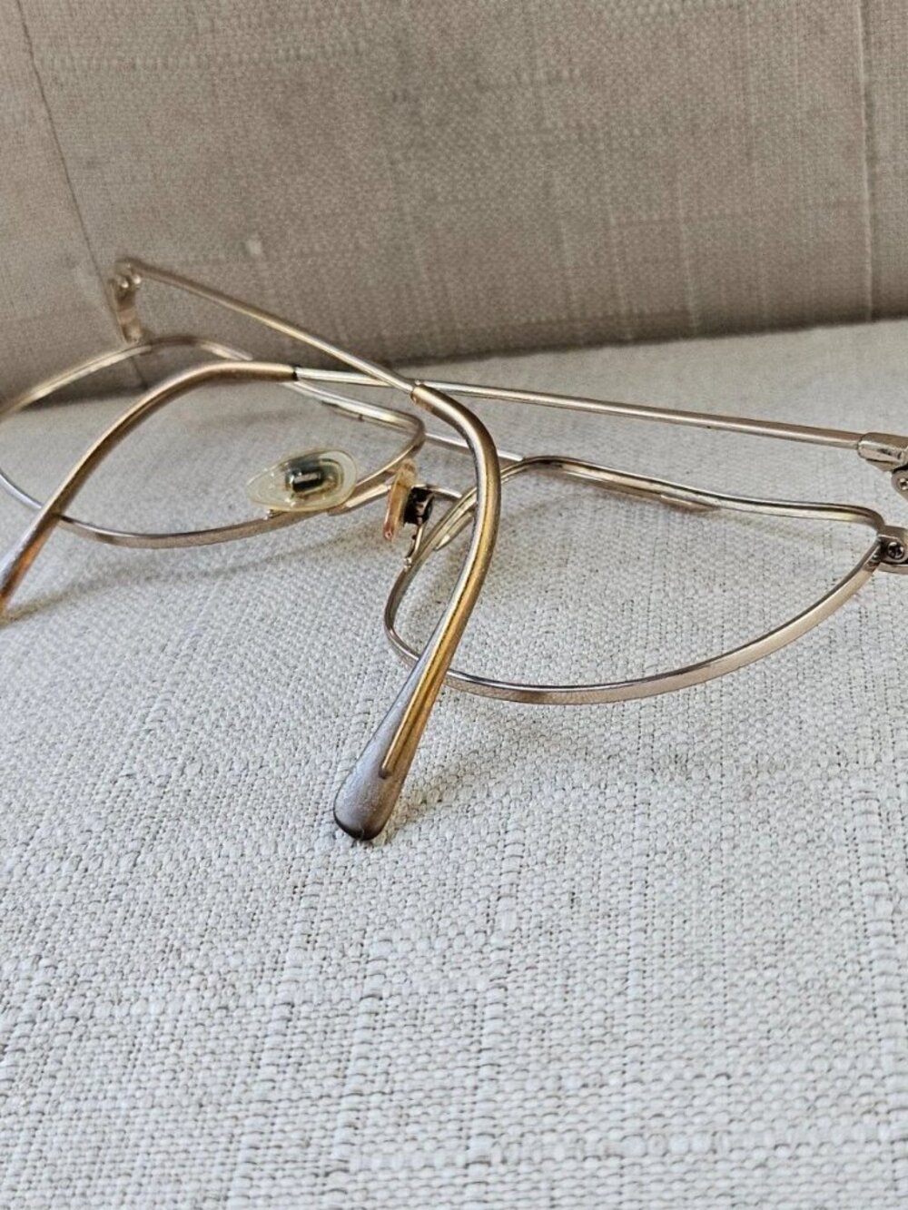 Vintage Marchon Autoflex Men Eyeglasses Frame Gold Electro Plated Eyewear Japan - Picture 8 of 11